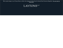 Tablet Screenshot of laytons.com
